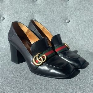 Gucci Peyton Loafer Pumps (mid heel)